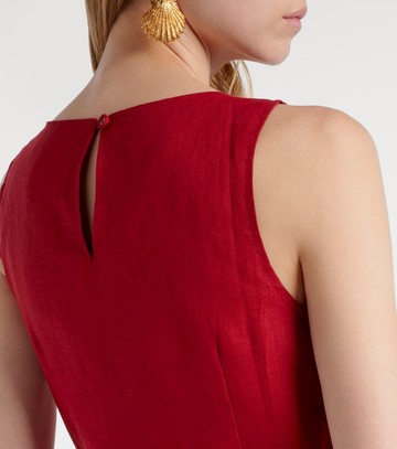 Faithfull Liu belted linen minidress