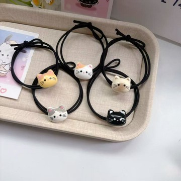 ⚡臺灣出貨⚡可愛卡通小貓咪頭繩ins甜美少女發繩送閨蜜情侶手繩簡約髮圈髮飾 髮圈 髮線圈 彈性髮圈 高彈力髮圈 小髮圈