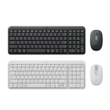 【蝦皮直營】Logitech 羅技 MK250 無線藍牙鍵鼠組 石墨黑/珍珠白