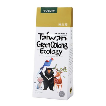 daebete 茶米茶 自然生態 綠烏龍茶包 Set 口感甘甜清爽 鋁袋包裝 三角茶包  45g  15包  1盒