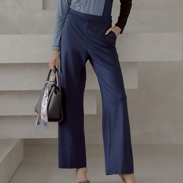 簡約立體感直筒西裝褲｜多色 #T00082