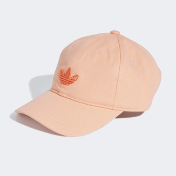 adidas 愛迪達 帽子 運動帽 棒球帽 遮陽帽 三葉草 BASEBALL CAP AC 粉橘 JC6032