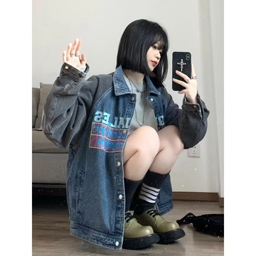 【COMOON】日系原宿風外套 M-4XL 寬鬆 百搭 ins高街潮流夾克 情侶裝 牛仔外套 丹寧外套