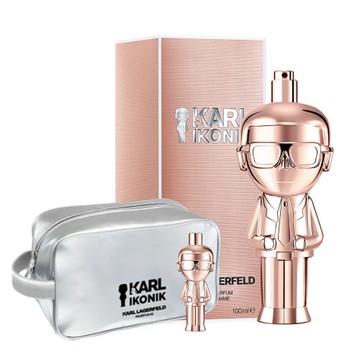【KARL LAGERFELD】時尚大帝‧流光金淡香精100ml(贈同品牌盥洗包+小香乙瓶)