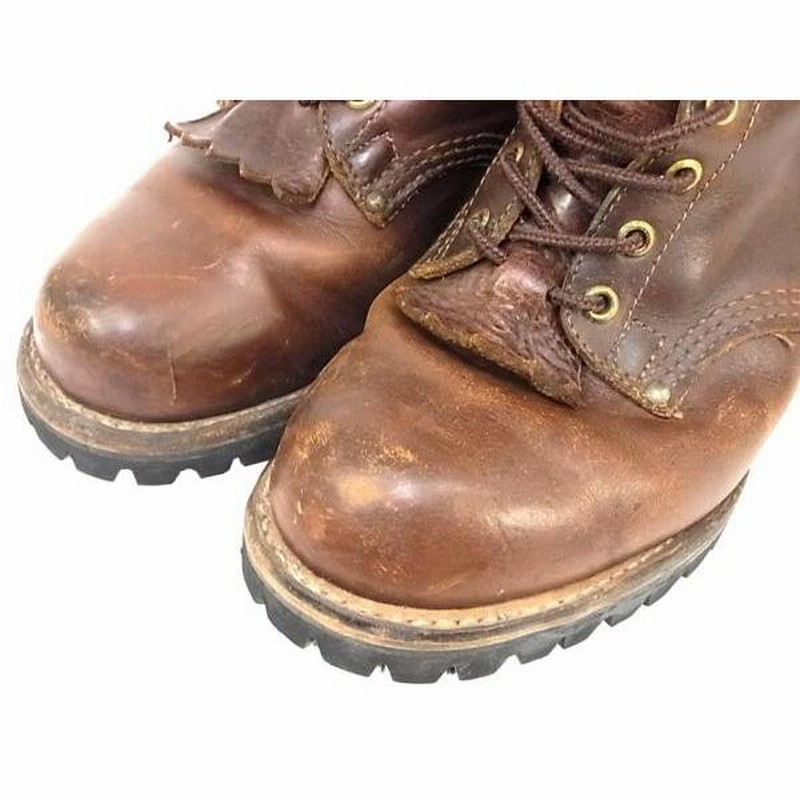 中古 USA製Georgiaジョージアレザーワークブーツ実寸25cm 程度