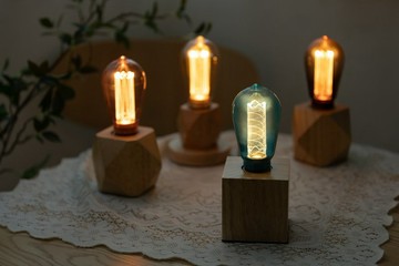 【居家布置】Mirage達文西夜燈㇑方形木質燈座㇑喜光LED