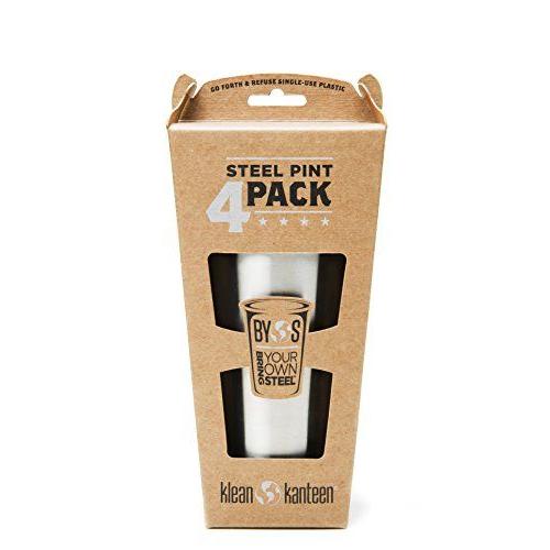 Klean Kanteen（クリーンカンティーン） スチールパイント ステンレスカップ 473ml ,4カップ入り