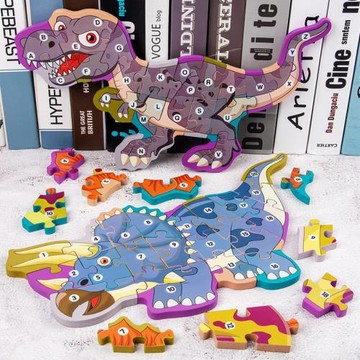 幼兒童3D立體恐龍拼圖男孩玩具3-4-5-6歲8寶寶早教益智力開發拼圖