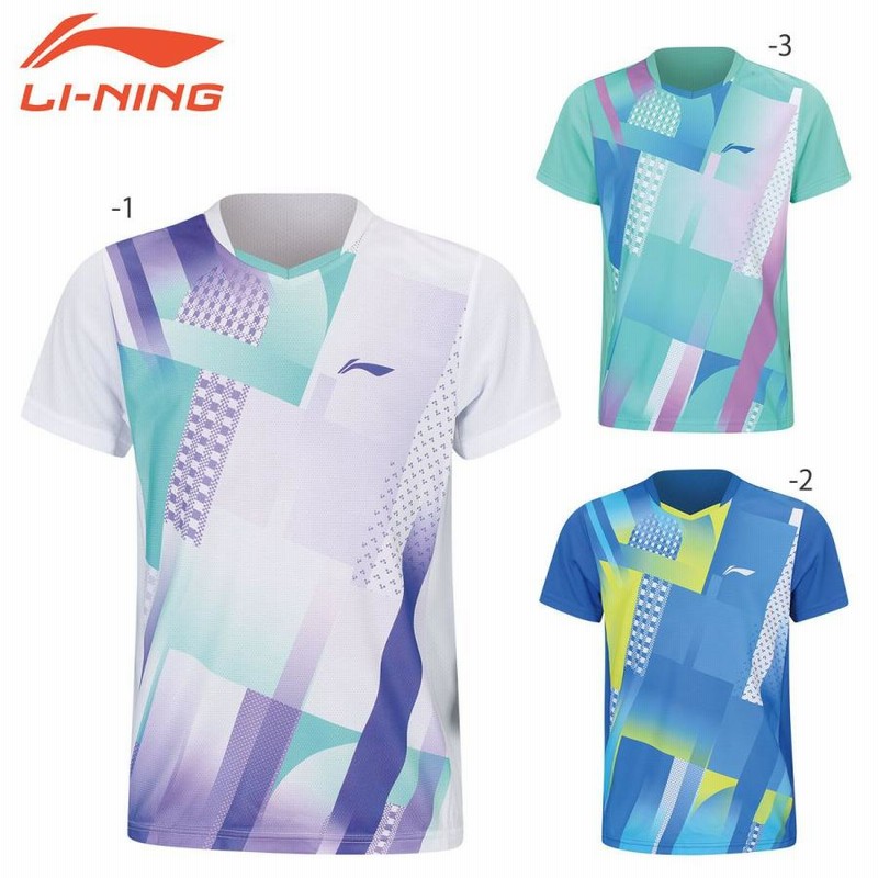 LI-NING AAYS066 ゲームシャツ バドミントンウェア(ジュニア