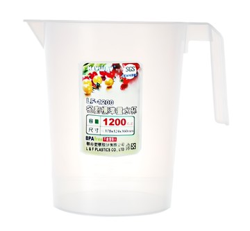 KEYWAY 日常標準量水杯  透明  1.2L  1個