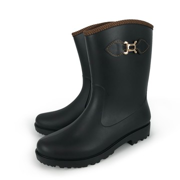 女款-金屬裝飾高筒雨靴J269
