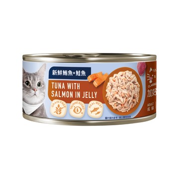 【Classic Pets 加好寶】無穀貓罐 (80g*24罐)-新鮮鮪魚+鮭魚