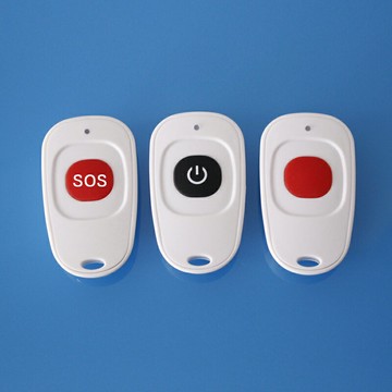 創勝無線遙控器發射器開關通斷信號控制器按摩一鍵通知異常提醒器震動聲光閃燈呼叫倉庫警笛鵝卵形防水遙控器