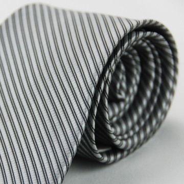 雅派Alpaca 灰色黑斜紋領帶