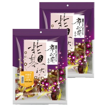 大溪廖心蘭豆干 廖心蘭 非基改小豆丁 蒜味  220g  2袋