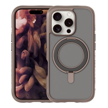 LAUT 萊德 磁吸360支架軍規耐衝擊保護殼  iPhone 16 Pro  霧棕色