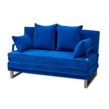 【班尼斯】【艾克斯】五段式調整獨立筒沙發床-華麗寶藍