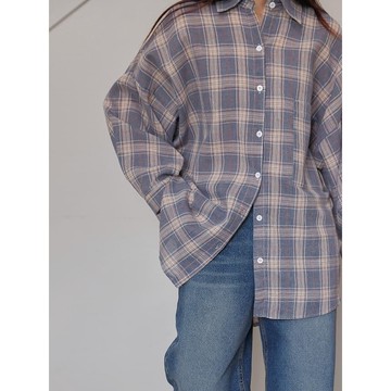 Codibook｜韓國 common unique Newtown 方形格紋襯衫［預購］襯衫 女裝