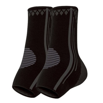 A-ZEAL 彈力加壓運動護踝 無痕/透氣 運動防護 踝關節保護  1雙  S  經典黑