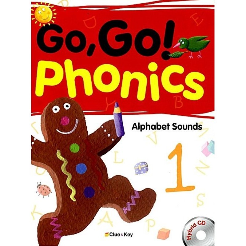 本　Book（本+　韓国本　『Go、Go！　Phonics　LINEショッピング　1：Student　CD　Hybrid　2枚、ワークブック別売）』　韓国語　幼児向け