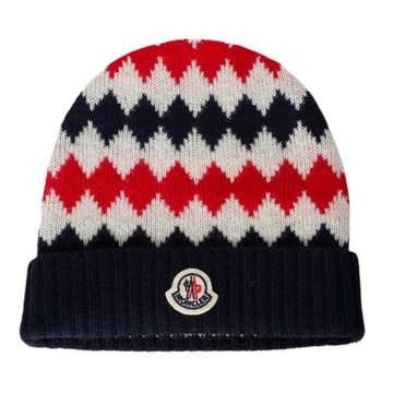 Moncler Enfant Kids 嬰幼兒多色羊毛帽