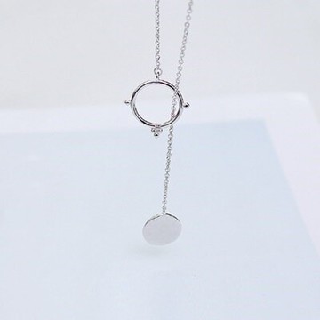 925純銀項鍊 吊墜-精美有型獨特時尚母親節情人節生日禮物女飾品3色73gj77【獨家進口】【米蘭精品】