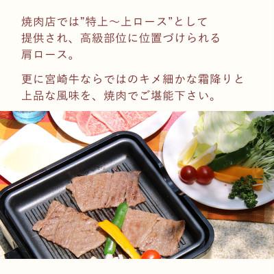 ふるさと納税 美郷町 宮崎牛肩ロース焼肉用400g×1(400g)