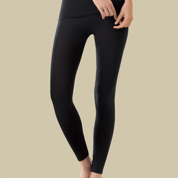 華歌爾 保暖一枚二役 M-L 保暖隨型褲(黑)-舒適-保暖發熱