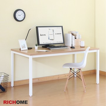 RICHOME 杜克辦公桌(160*80CM) 2款 工作桌 辦公桌 書桌 學習桌 平面大桌 會議桌 DE264