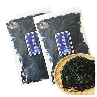 わかめ 三陸産 生わかめ 一等級 400g (200g 2袋) 国産 原藻 塩蔵わかめ 肉厚 減塩