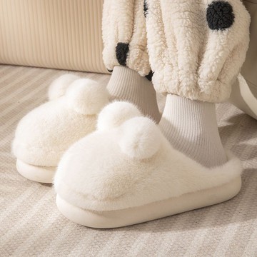 [精選好物]可愛毛絨棉拖鞋女秋冬季室內居家防滑加絨加厚軟底包頭保暖毛拖鞋室內拖鞋 女生拖鞋 毛絨拖鞋 毛毛拖冬季棉拖鞋