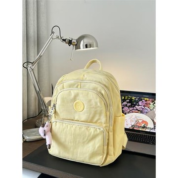 旅行小眾雙肩包女2024新款時尚百搭尼龍布背包大容量旅行輕便書包