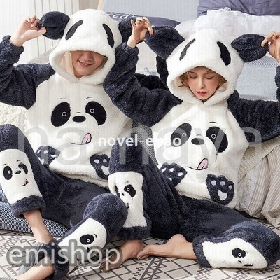 ルームウェアメンズレディース可愛い上下セットパンダ柄クマ柄2点セットルームウェアプルオーバー動物パンパーカーペアパジャマ秋冬部屋着長袖 綿カップル 通販 Lineポイント最大get Lineショッピング