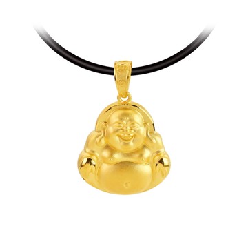 彌勒佛-黃金墜子(小)