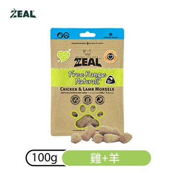 【即期第二件免費】ZEAL冷凍乾燥零食-雞+羊100g(效期2026.03.23)
