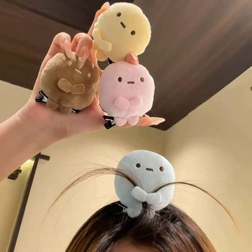 本場熱賣😊可愛髮卡角落生物三色圓子手玉粉圓藍圓黃圓玩偶送好朋友禮物公仔