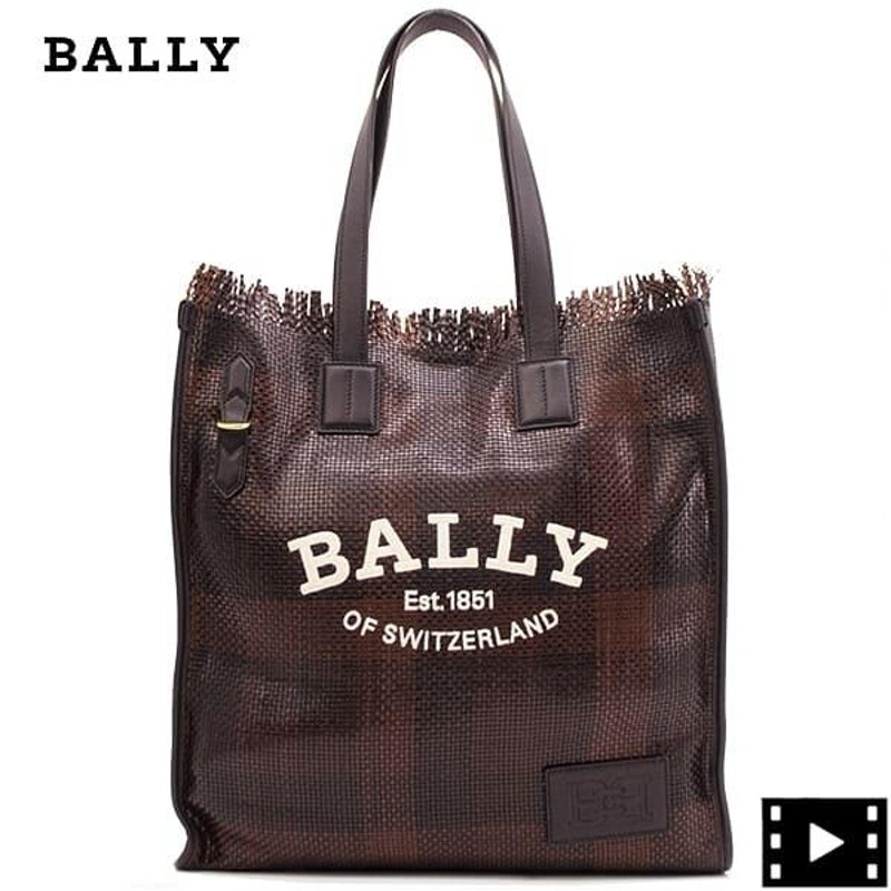 バリー バッグ レザー チェック トートバッグ BALLY CRYSTALIA BAL