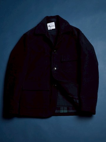 doppiaa Aaderbale Blue Moleskin Jacket