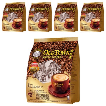 OLDTOWN WHITE COFFEE 舊街場白咖啡 3合1經典白咖啡  31.6g  15條  5袋