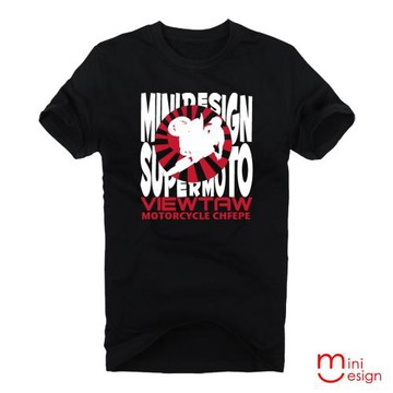 Minidesign-特技摩托車潮流設計短T 五色