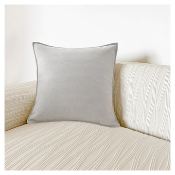 莫蘭迪抱枕套 超柔親膚布料 加厚絨面不易皺 細緻紋路  45 x 45cm  晨曦灰