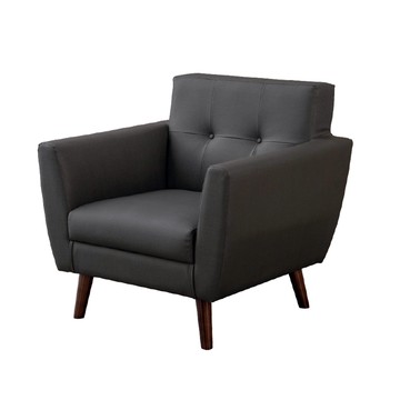 【UHO】卡卡西-日式質感貓抓皮一人沙發0517深藍