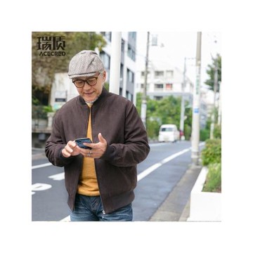 爸爸冬裝外套男棉服老年人加厚保暖衣服中老年夾克秋冬季棉衣爺爺