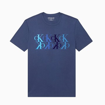 Calvin Klein T恤 短袖 純棉 男裝 LOGO款 短T-Shirt 圓領上衣 C41013 藍色CK(現貨)▶指定Outlet商品5折起☆現貨【送禮首選★APP下單點數4倍送】