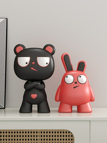 新品優惠！！！創意趣味擺件客廳電視柜臥室桌面裝飾品工位搞怪潮玩可愛家居玩偶