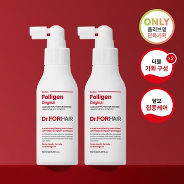 Dr. forhair Folligen Original Tonic Double Pack (120ml+120ml)