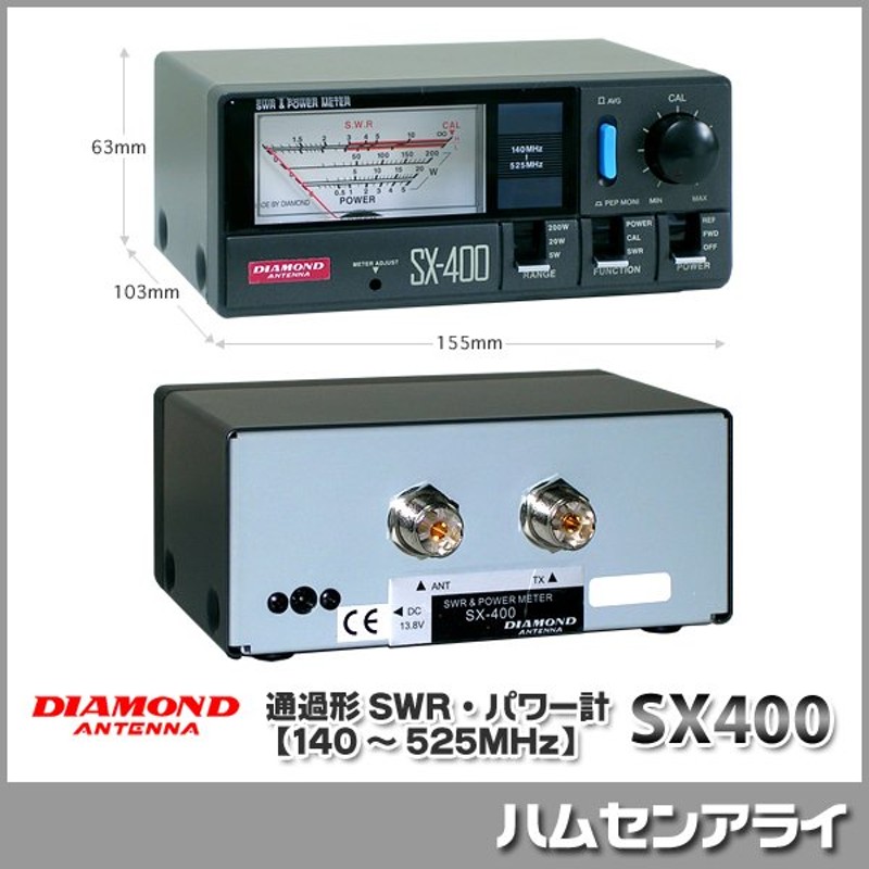 afbreken Bedenk idioom 第一電波工業 通過形SWR・パワー計 【140〜525MHz】 SX400（SX-400） 通販 LINEポイント最大GET | LINEショッピング