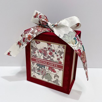 快速出貨|手工皂蠟燭迷你花束絨布禮盒+提袋|交換禮物生日婚禮