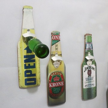 美式復古懷舊酒吧餐廳火鍋店小吃店墻面裝飾壁掛啤酒開瓶器啟瓶器