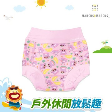 【MARCUS&MARCUS】嬰幼兒彈性游泳尿布褲(鯨魚)(L)